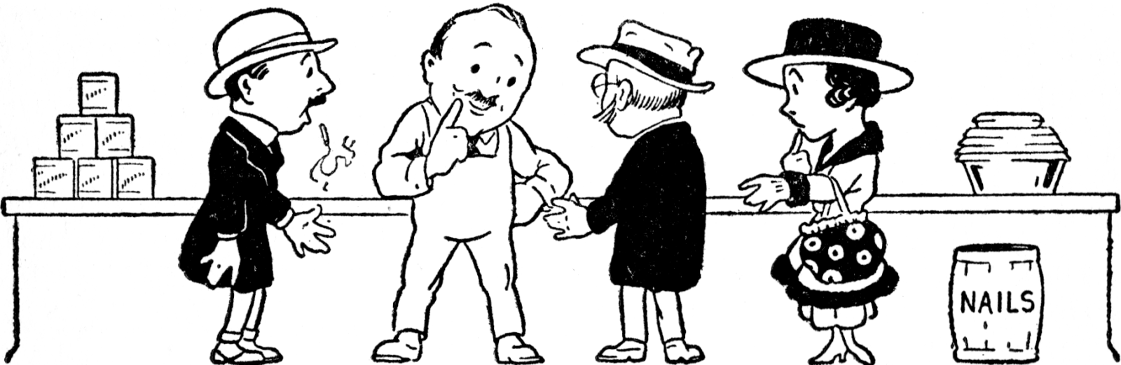 Group of people in a store